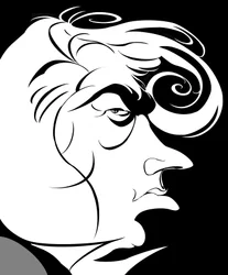 Dmitri Hvorostovsky - caricature of the Russian opera singer